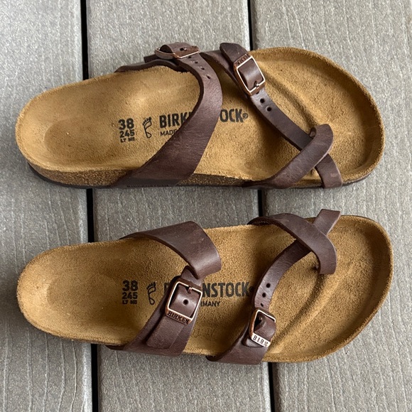NWOB Birkenstock Mayari Brown Sandals 38 - Picture 2 of 9